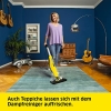Limpiadora a vapor Kärcher SC 3 Upright EasyFix (superficie de cobertura por llenado de depósito aprox. 60 m², control de vapor de 3 etapas, articulación de boquilla, paño de microfibra para suelos con cierre de velcro)