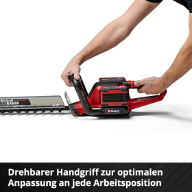 Аккумуляторный кусторез Einhell GE-CH 36/65 Li-Solo Power X-Change, литий-ионный, 36 В, длина резки 65 см, расстояние между зубьями 30 мм, вращающаяся ручка, без аккумулятора и зарядного устройства 