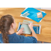 Dahle paper cutter model 2020 (blade, cutting capacity up to DIN A4) blue