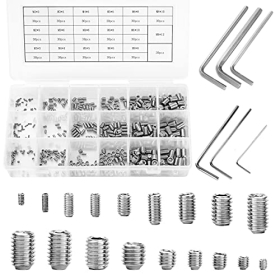 LAOYE 510 Stück Vis Sans Tete Hexagonale M2 M3 M4 M5 M6 M8 aus Edelstahl mit 6 Inbusschlüsseln – Vis Six Pans Creux Assortiment Vis Ecrou