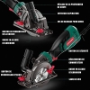 HYCHIKA – Sierra circular pequeña de 750 W con 3 hojas de sierra, profundidad de corte hasta 48 mm