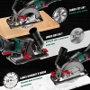 HYCHIKA – Sierra circular pequeña de 750 W con 3 hojas de sierra, profundidad de corte hasta 48 mm