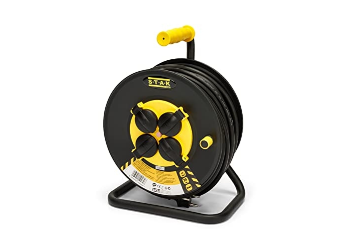 Stak REELART-FR-25 Профессиональное электрическое устройство, влагозащищенный кабель IP44 25 м и резина 3G2.5 м² Stak REELART-FR-25 Профессиональное электрическое устройство, влагозащищенный кабель IP44 25 м и резина 3G2.5 м²