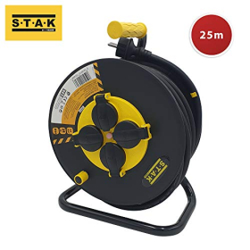 Stak REELART-FR-25 Professionelles elektrisches Gerät, wasserdichtes IP44-Kabel 25 m