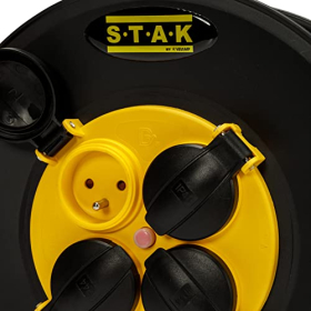 Stak REELART-FR-25 Professionelles elektrisches Gerät, wasserdichtes IP44-Kabel 25 m