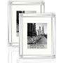 Meetart Standard Silver Mirror Picture Frame 11" x 14" and 8" x 10"