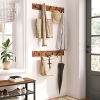 HOOBRO Porte-Manteau с Banc, Vestiaire, Meuble d'Entrée, Portemanteau с 9 крючками, Banc и Étagère à Chaussures