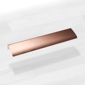 Copper furniture handle edge, straight handle, 200 m