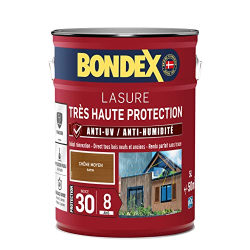 BONDEX – Lasure 2 in 1 Très Haute Protection 8 Ans – Extérieur – Anti-UV/Moisture + Fungicide – Easy to use