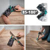 wolfcraft Geling-Set Sockelleisten I 6977000 I Komplett-Set aus Gehrungs- & Trennscheiben, Japansäge und Kartuschenpresse MG 200 I Zum Zuschneiden und Anbringen von Sockelleisten bis 70 mm