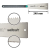 wolfcraft Geling-Set Sockelleisten I 6977000 I Komplett-Set aus Gehrungs- & Trennscheiben, Japansäge und Kartuschenpresse MG 200 I Zum Zuschneiden und Anbringen von Sockelleisten bis 70 mm