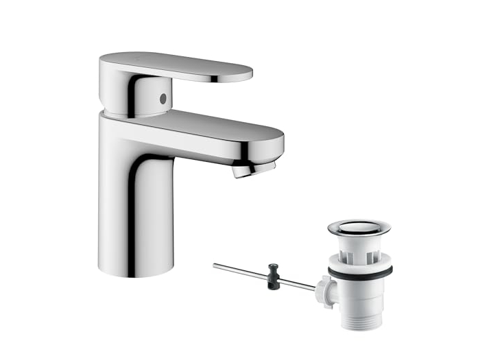 hansgrohe Vernis Blend – Waschbecken Mitigeur mit Tirette und Vidage, Robinet de Salle de Bain mit hohem Sous Bec 70 mm hansgrohe Vernis Blend – Waschbecken Mitigeur mit Tirette und Vidage, Robinet de Salle de Bain mit hohem Sous Bec 70 mm