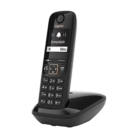 Gigaset Allrounder - Cordless phone - Large, high-contrast display - Brilliant audio quality - Customizable sound profiles - Hands-free function - Call protection, black