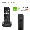Gigaset Allrounder - Cordless phone - Large, high-contrast display - Brilliant audio quality - Customizable sound profiles - Hands-free function - Call protection, black