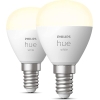 Bombillas LED Philips Hue blancas E14, paquete de 2, regulables con control inteligente