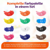 7 Artist Acrylic Paint Set 12 Colors x 20 ml for Canvas Paper Stone Wood Ceramic Acrylic Paints for Artists Beginners