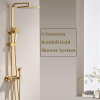ESOP Duschsäulen-Montage-Wandbild-Ensemble der Duschen mit 22 cm * 22 cm Duschkopf, Hauptdusche, Baignoire-Robinet, Pulvérisateur-Bidet