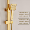 ESOP Duschsäulen-Montage-Wandbild-Ensemble der Duschen mit 22 cm * 22 cm Duschkopf, Hauptdusche, Baignoire-Robinet, Pulvérisateur-Bidet