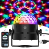 Gobikey Disco Ball, 360° Rotatable Music-Activated Disco Light LED Party Lamp with Remote Control, 3W RGB Dynamic Disco Light Effects, 4m/13ft USB, Party Light for Party/Halloween/Kids/Wedding