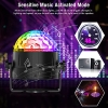 Gobikey Disco Ball, 360° Rotatable Music-Activated Disco Light LED Party Lamp with Remote Control, 3W RGB Dynamic Disco Light Effects, 4m/13ft USB, Party Light for Party/Halloween/Kids/Wedding