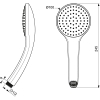 Ideal Standard B9402XG hand shower, silk black