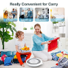 Tragbare Mini-Waschmaschine mit Ultraschall – Biegsames Panier mit USB – Für Schuhe, Unterbekleidung, automatische Kleidung – Kleine Waschmaschine für Schlafsäle, Camping, Reisen