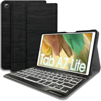 Wineecy Beleuchtete Tastatur Hülle für Samsung Galaxy Tab A7 Lite 8,7 Zoll