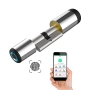 Door lock cylinder with eLinkSmart fingerprint door lock cylinder