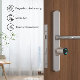 Door lock cylinder with eLinkSmart fingerprint door lock cylinder