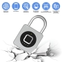 Fingerprint Padlock with Bluetooth: Anweller Secure Padlock with USB Charging for Sports, Luggage and Home Security