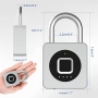 Fingerprint Padlock with Bluetooth: Anweller Secure Padlock with USB Charging for Sports, Luggage and Home Security