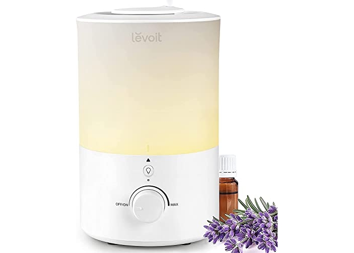 LEVOIT Top-Fill Ultrasonic Aroma Humidifier 3 l, Quiet 28 dB, Dishwasher Safe, Sleep with Night Light, Auto Shut-off LEVOIT Top-Fill Ultrasonic Aroma Humidifier 3 l, Quiet 28 dB, Dishwasher Safe, Sleep with Night Light, Auto Shut-off