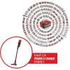 Einhell TE-SV 18 Li-Solo Power X-Change Akku-Stielstaubsauger (Li-Ion, 18 V, beutelloser Akku-Staubsauger, 0,6 L Auffangbehälter, Zyklon-Technologie, 3-fach-Filtersystem), Rot/Schwarz