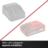 Einhell TE-SV 18 Li-Solo Power X-Change Akku-Stielstaubsauger (Li-Ion, 18 V, beutelloser Akku-Staubsauger, 0,6 L Auffangbehälter, Zyklon-Technologie, 3-fach-Filtersystem), Rot/Schwarz