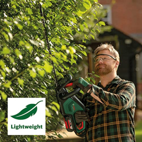Cortasetos inalámbrico Bosch AdvancedHedgeCut 36V-65-28 (sin batería, sistema de 36 voltios, longitud de cuchilla 65 cm, en caja) - Resultado de la prueba: Muy bueno (Revista: Bricolaje)
