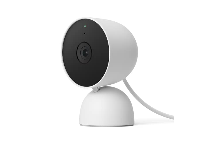 Google Nest Cam Indoor Surveillance Camera with Cable for Home - Intelligent Surveillance Camera Tilt GJQ9T Snow 1 Piece Google Nest Cam Indoor Surveillance Camera with Cable for Home - Intelligent Surveillance Camera Tilt GJQ9T Snow 1 Piece