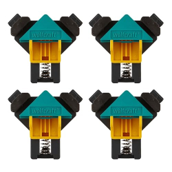 Wolfcraft Set für „Serraggio Ad Angle Retto“ I 8626000 I 4 Morsetti Pro Giunzioni ES 22