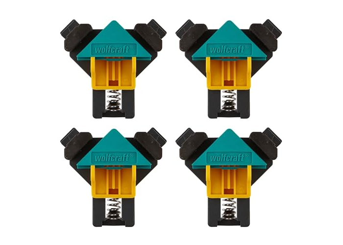 Wolfcraft Set for “Serraggio Ad Angle Retto” I 8626000 I 4 Morsetti Pro Giunzioni ES 22, Invalid Aiuto for Avvitare o Incollare Ad Angles Di 90° Wolfcraft Set for “Serraggio Ad Angle Retto” I 8626000 I 4 Morsetti Pro Giunzioni ES 22, Invalid Aiuto for Avvitare o Incollare Ad Angles Di 90°