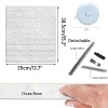 newgulzar 3D Wallpaper Wall Panels Self-Adhesive 10 Pieces Brick Waterproof Wallpaper Wall Stickers Foam Wallpaper 35 x 38.5 cm for Kitchen Living Room Bedroom Children's Room (White)