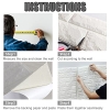 newgulzar 3D Wallpaper Wall Panels Self-Adhesive 10 Pieces Brick Waterproof Wallpaper Wall Stickers Foam Wallpaper 35 x 38.5 cm for Kitchen Living Room Bedroom Children's Room (White)