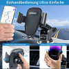 FINIBO Handyhalterung, 3 in 1 Handy Halterung Auto Saugnapf & Lüftung, Verstellbarer Winkel 360° Drehbar, für Auto, KFZ Kompatibel mit iPhone Samsung Huawei Xiaomi usw