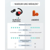 SUPCEAT Earplugs for Sleeping and Hearing Protection, 2 Pairs Reusable and Washable Silicone Noise Protection Plugs for Sleeping, Festivals, Concerts, Working, Studying