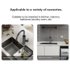 Briwellna Fast Heating Faucet Water Heater, Stainless Steel Hot Water Tap with Digital Display, 360 Degree Rotatable Cold and Hot Water Tap