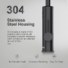 Briwellna Fast Heating Faucet Water Heater, Stainless Steel Hot Water Tap with Digital Display, 360 Degree Rotatable Cold and Hot Water Tap