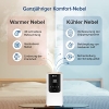 LEVOIT Smart Humidifier, Warm & Cool Mist Max 550ml/h, 4.5L Humidifier up to 40m² 45H, 26dB Aroma Room Humidifier with Night Light for Bedroom, Children's Room and Plants