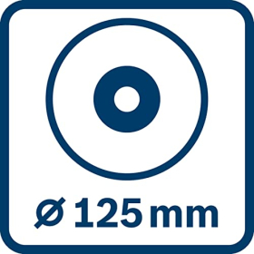 Portabrocas Bosch Professional GWS 17-125 SB (broca de 125 mm, 1.700 W de potencia, ideal para taladros de metal o acero, con interruptor de gatillo y sistema de frenado inteligente)