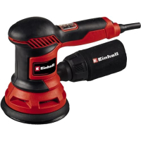 Einhell TC-RS 425 E Exzenterbohrfutter (425 W, Ø 125 mm, max. Drehzahl 26.000 Schwingungen/min) mit 3 Schleifblättern