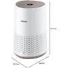 Philips Luftreiniger Series 600 Ultraleise und energieeffizient, für Allergiker, HEPA-Filter entfernt 99,97 % der Schadstoffe, Reichweite bis zu 44 m²