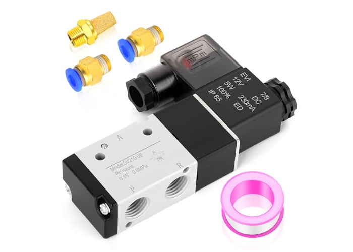 ERGAOBOY 1/4" BSP 12V Electric piloted electric coil with unique coil with 3-way connection with 2 positions (3V210-08). ERGAOBOY 1/4" BSP 12V Electric piloted electric coil with unique coil with 3-way connection with 2 positions (3V210-08).
