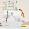 Máquina de coser mecánica para principiantes: 12 programas de puntada, función de costura hacia adelante y hacia atrás